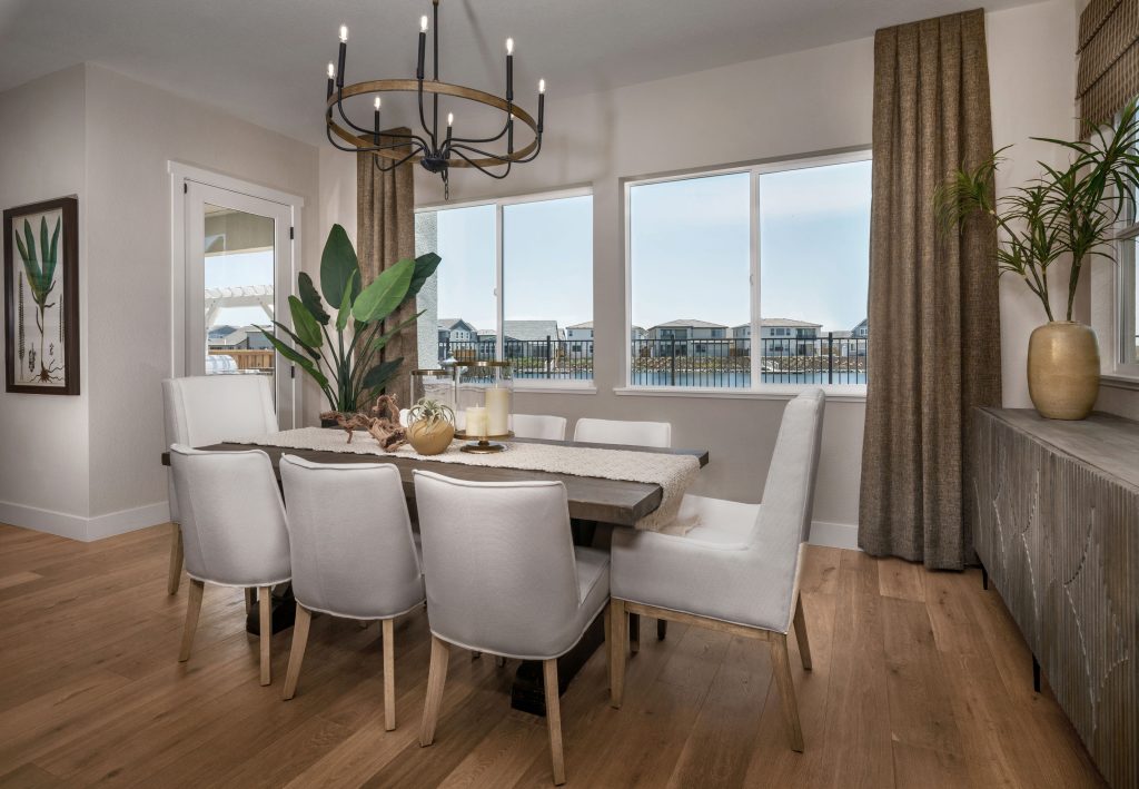 Dining Room in the residence 4 plan at Skye II at River Islands