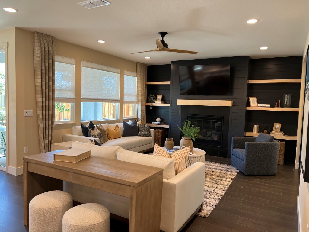 Serena at River Islands Model Home Living Area