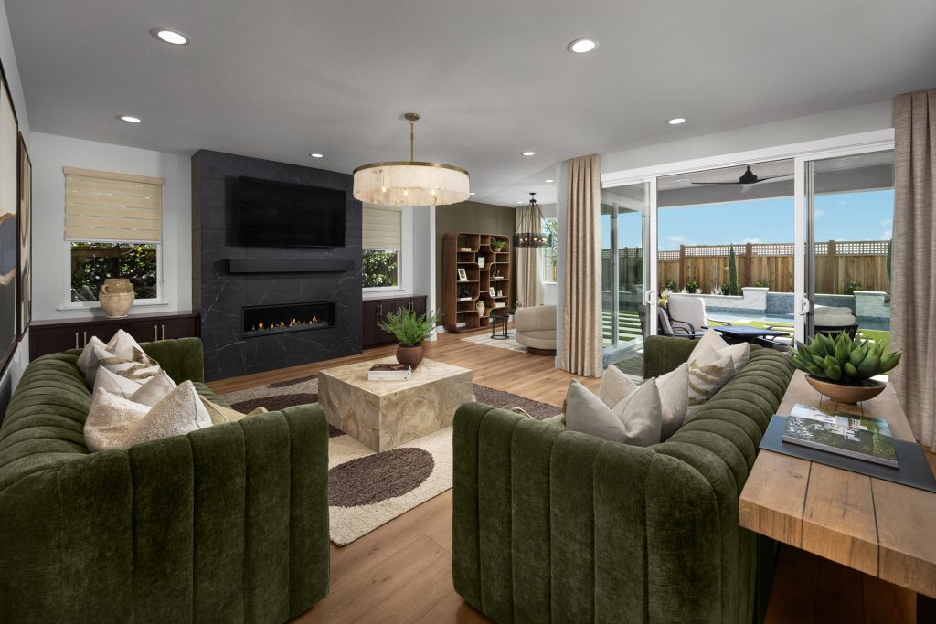 Serena at River Islands Residence 3 living area